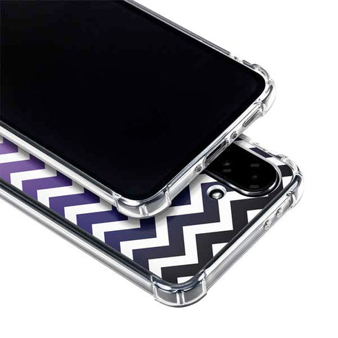 Chevron Purple Ombre Galaxy A36 5G Clear Case