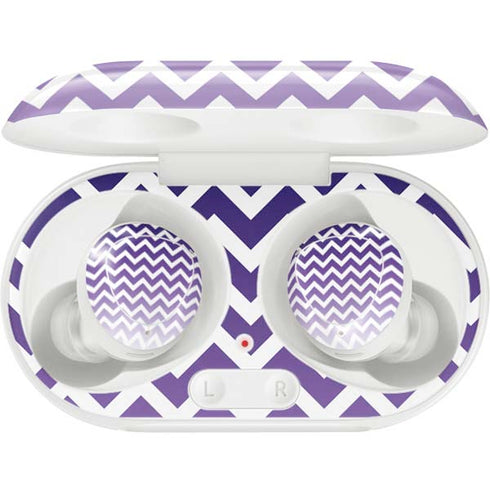 Chevron Purple Ombre Galaxy Buds Plus Skin