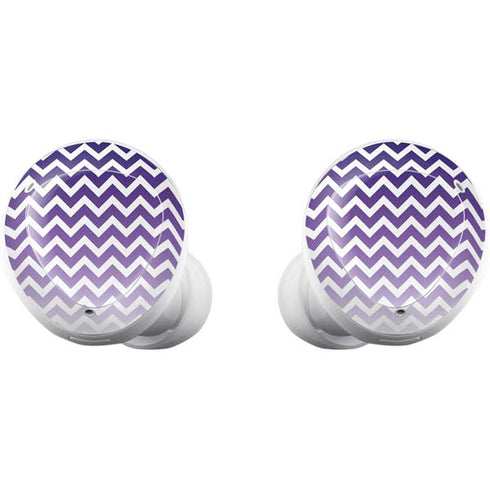 Chevron Purple Ombre Galaxy Buds Plus Skin
