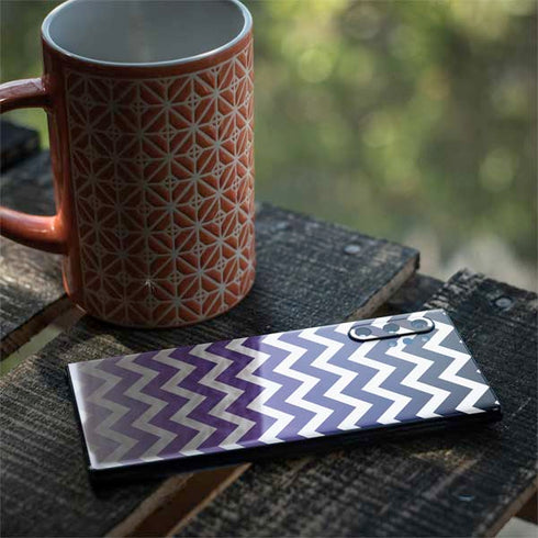 Chevron Purple Ombre Galaxy Note 10 Plus Skin
