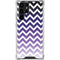 Chevron Purple Ombre Galaxy S23 Ultra Clear Case