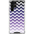Chevron Purple Ombre Galaxy S23 Ultra Clear Case
