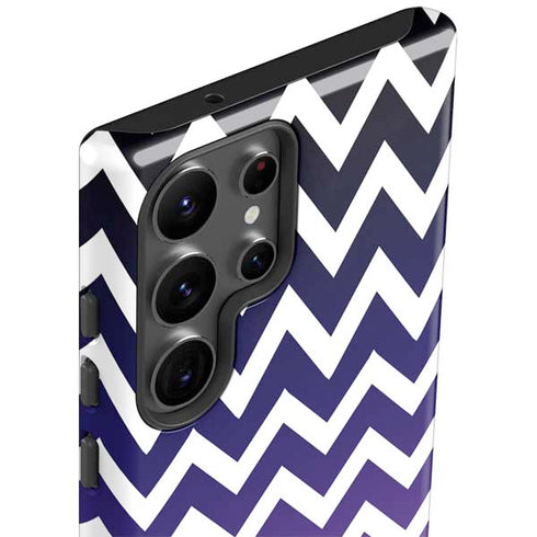 Chevron Purple Ombre Galaxy S23 Ultra Pro Case