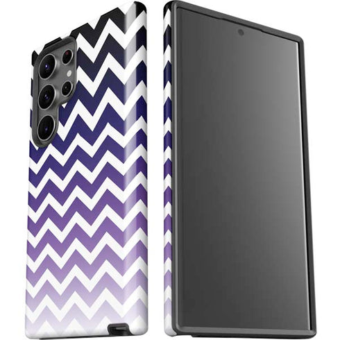 Chevron Purple Ombre Galaxy S23 Ultra Pro Case
