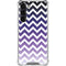 Chevron Purple Ombre Galaxy S24 FE Clear Case