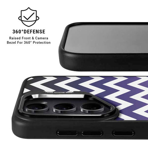 Chevron Purple Ombre Galaxy S24 FE Kickstand Case