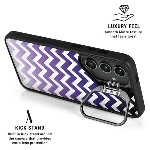 Chevron Purple Ombre Galaxy S24 Kickstand Case