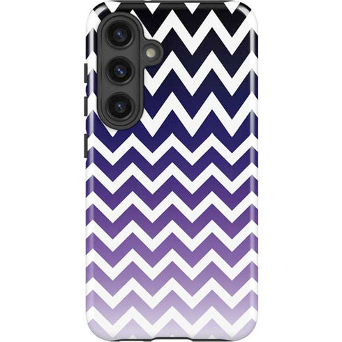 Chevron Purple Ombre Galaxy S25 Plus Impact Case