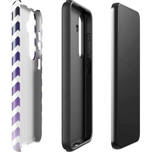 Chevron Purple Ombre Galaxy S25 Plus Impact Case