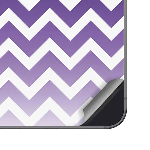 Chevron Purple Ombre Galaxy S25 Skin