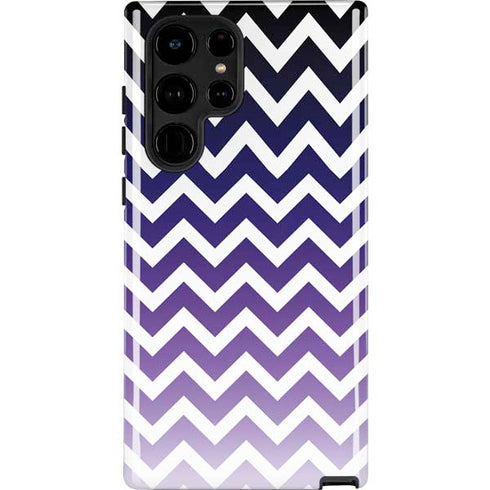 Chevron Purple Ombre Galaxy S25 Ultra Impact Case