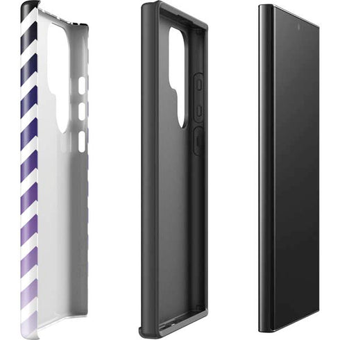 Chevron Purple Ombre Galaxy S25 Ultra Impact Case