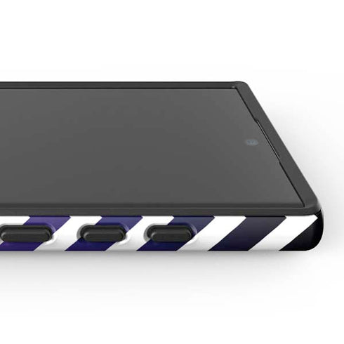 Chevron Purple Ombre Galaxy S25 Ultra Impact Case