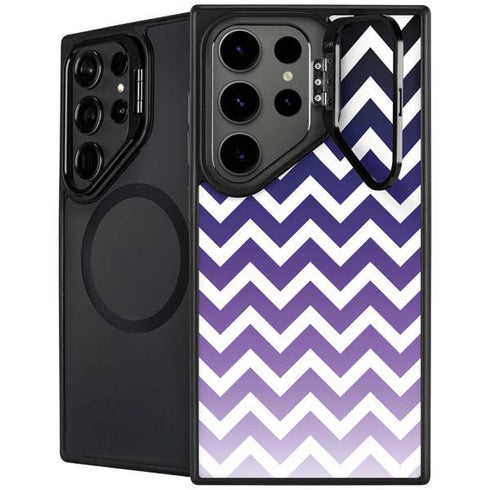 Chevron Purple Ombre Galaxy S24 Ultra Kickstand Case