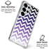 Chevron Purple Ombre Galaxy S25 Ultra Clear Case