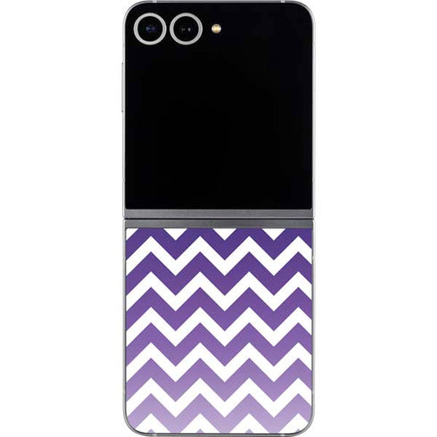 Chevron Purple Ombre Galaxy Z Flip6 Skin
