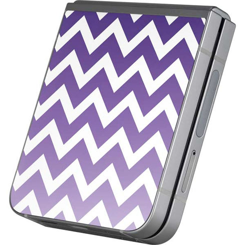 Chevron Purple Ombre Galaxy Z Flip6 Skin
