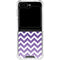 Chevron Purple Ombre Galaxy Z Flip6 Clear Case