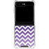Chevron Purple Ombre Galaxy Z Flip6 Clear Case