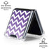 Chevron Purple Ombre Galaxy Z Flip6 Clear Case