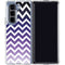 Chevron Purple Ombre Galaxy Z Fold5 5G Clear Case
