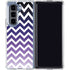 Chevron Purple Ombre Galaxy Z Fold5 5G Clear Case