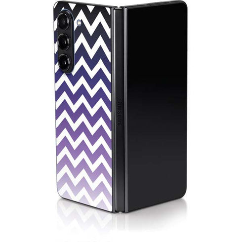 Chevron Purple Ombre Galaxy Z Fold5 5G Skin