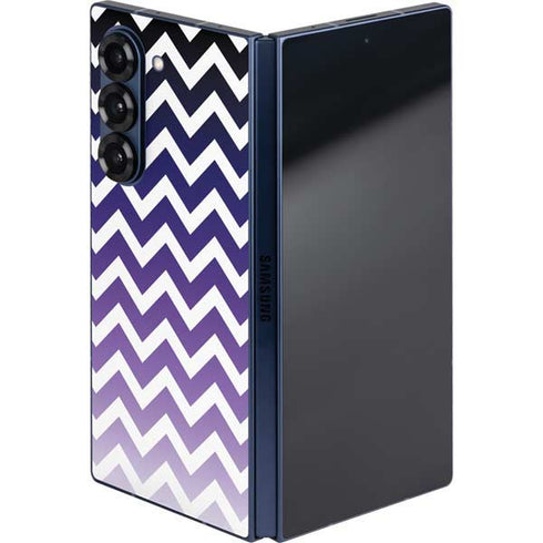 Chevron Purple Ombre Galaxy Z Fold6 Skin