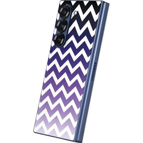 Chevron Purple Ombre Galaxy Z Fold6 Skin
