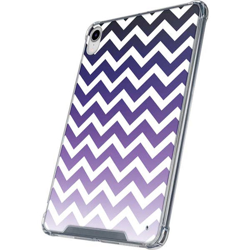 Chevron Purple Ombre iPad 11th Gen (2025) Clear Case