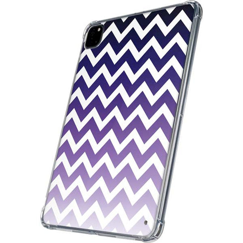 Chevron Purple Ombre iPad Pro 11in (2024) Clear Case