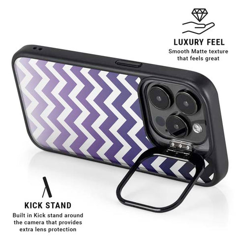Chevron Purple Ombre iPhone 13 Pro Kickstand Case