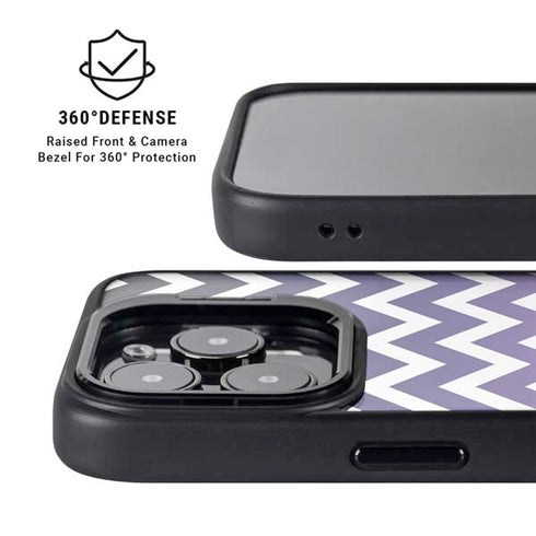 Chevron Purple Ombre iPhone 13 Pro Kickstand Case