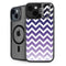 Chevron Purple Ombre iPhone 14 Plus Kickstand Case