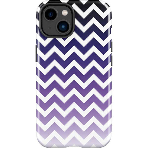 Chevron Purple Ombre iPhone 15 Impact Case