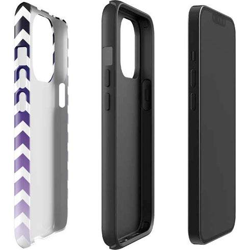 Chevron Purple Ombre iPhone 15 Pro Impact Case