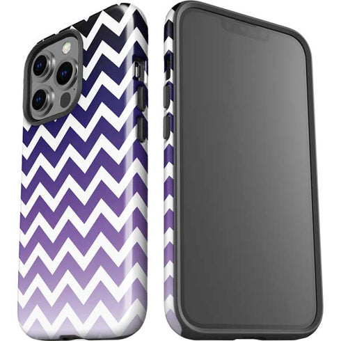 Chevron Purple Ombre iPhone 15 Pro Impact Case