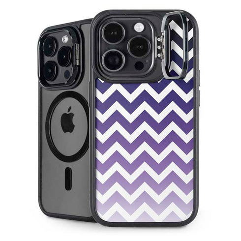 Chevron Purple Ombre iPhone 15 Pro Max Kickstand Case