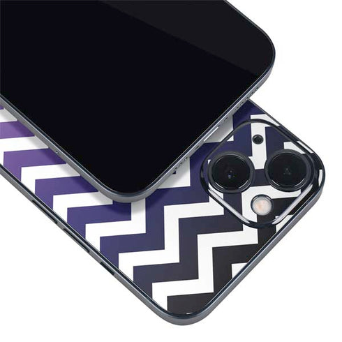 Chevron Purple Ombre iPhone 15 Skin