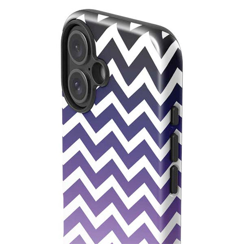 Chevron Purple Ombre iPhone 16 Impact Case