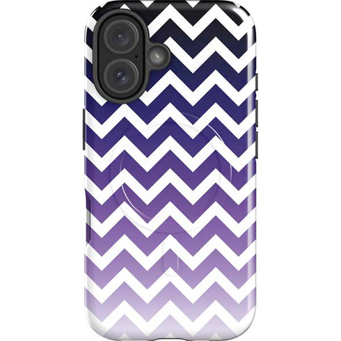 Chevron Purple Ombre iPhone 16 Magsafe Impact Case
