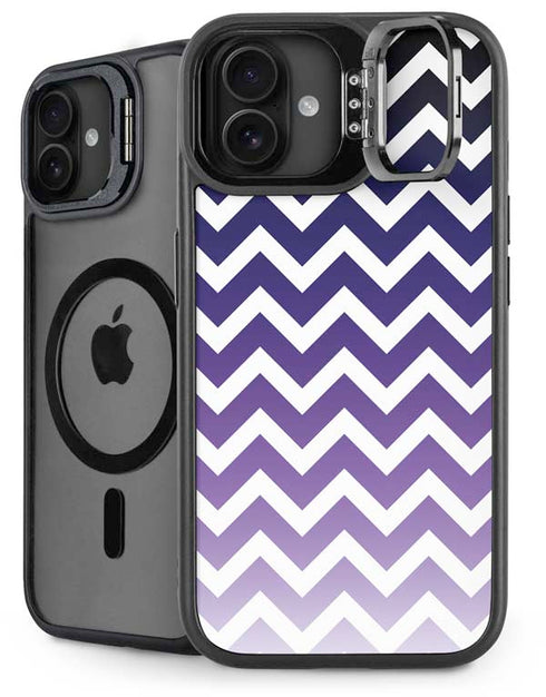 Chevron Purple Ombre iPhone 16 Plus Kickstand Case