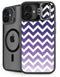Chevron Purple Ombre iPhone 16 Plus Kickstand Case