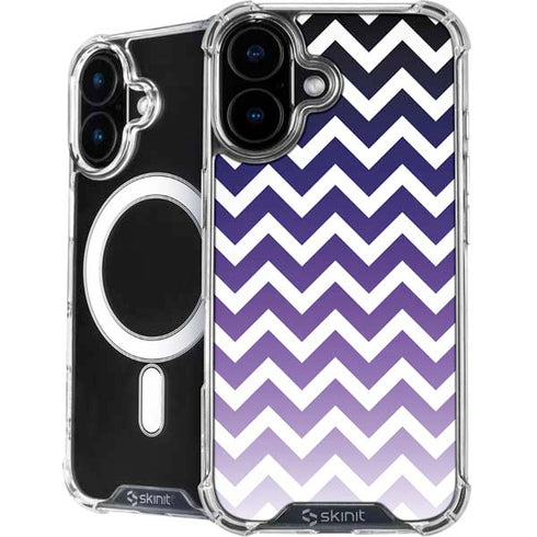 Chevron Purple Ombre iPhone 16 Plus MagSafe Case