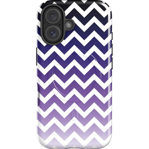 Chevron Purple Ombre iPhone 16 Plus Magsafe Impact Case
