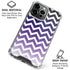 Chevron Purple Ombre iPhone 16 Pro Clear Case