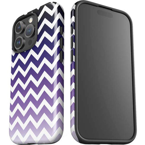 Chevron Purple Ombre iPhone 16 Pro Impact Case