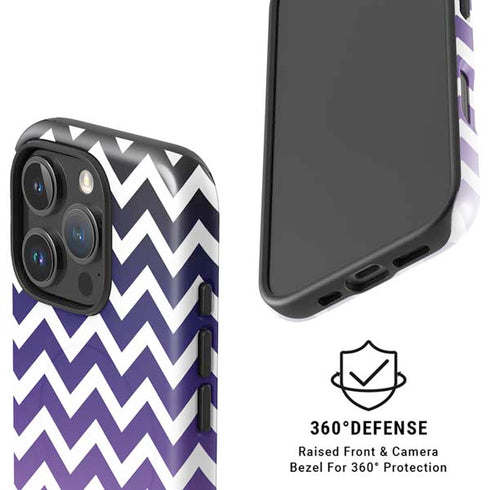 Chevron Purple Ombre iPhone 16 Pro Magsafe Impact Case