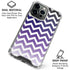 Chevron Purple Ombre iPhone 16 Pro Max Clear Case