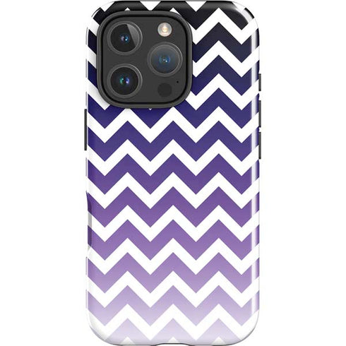 Chevron Purple Ombre iPhone 16 Pro Max Impact Case